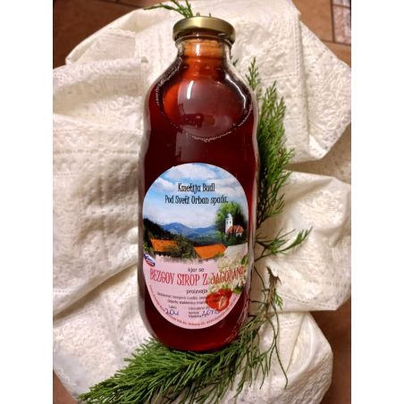 Bezgov sirup z jagodo - Kmetija Budl