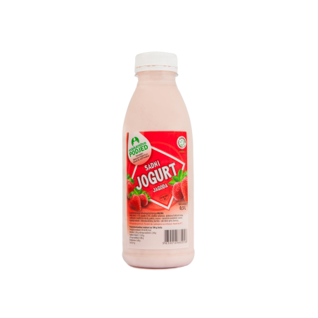 Sadni jogurt jagoda - Mlekarstvo Podjed