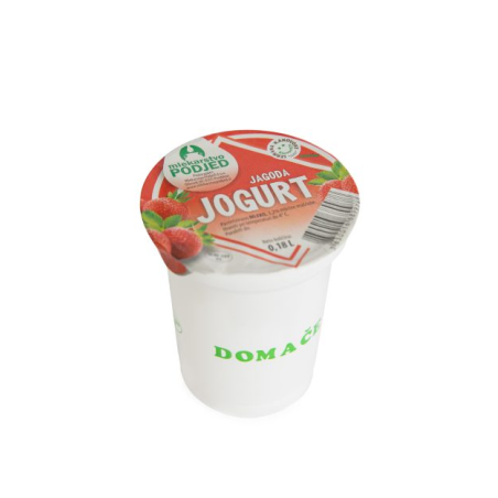 Sadni čvrsti jogurt jagoda - Mlekarstvo Podjed