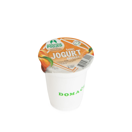 Sadni čvrsti jogurt breskev - Mlekarstvo Podjed