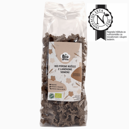 Bio pirine rožice z lanenimi semeni - Barbio's